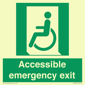 Accessible emergency exit (left)